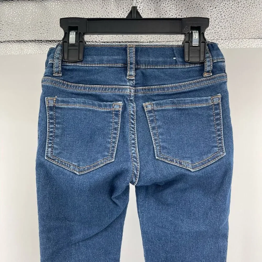 The Children’s Place Girls Dark Wash Knit Denim Jeggings Size 5 Skinny Stretch
